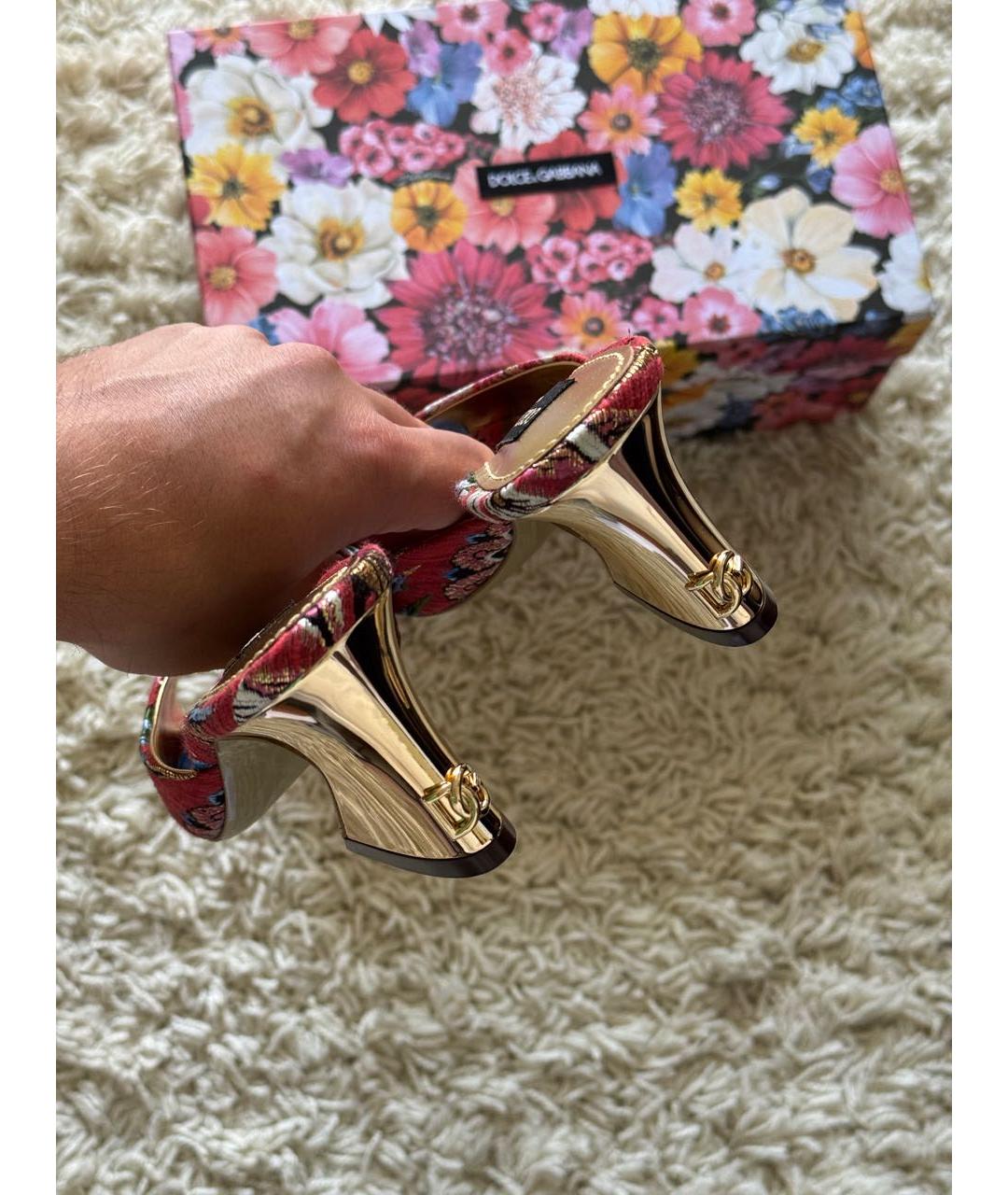 DOLCE&GABBANA Мульти мюли, фото 4