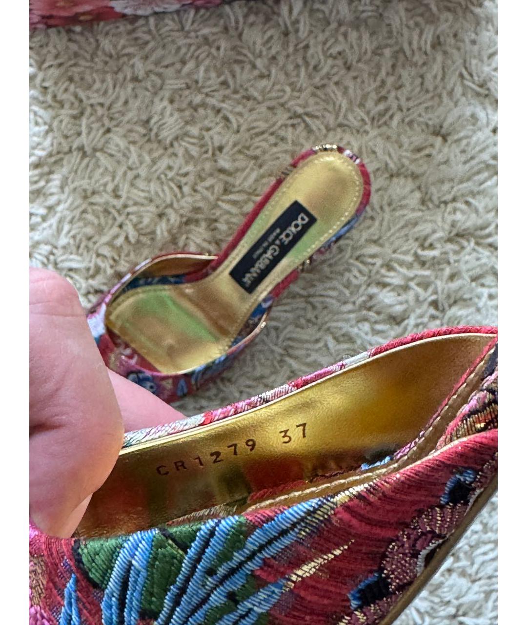 DOLCE&GABBANA Мульти мюли, фото 8