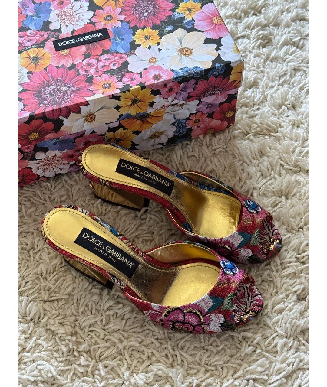 DOLCE&GABBANA Мульти мюли, фото 2