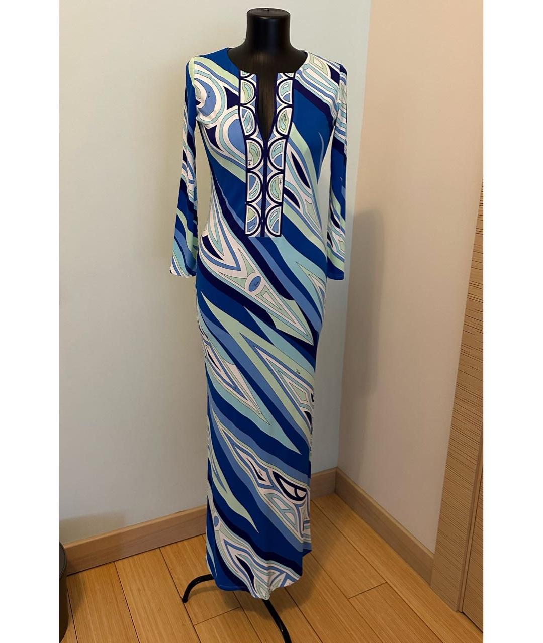 EMILIO PUCCI Мульти вискозное платье, фото 7