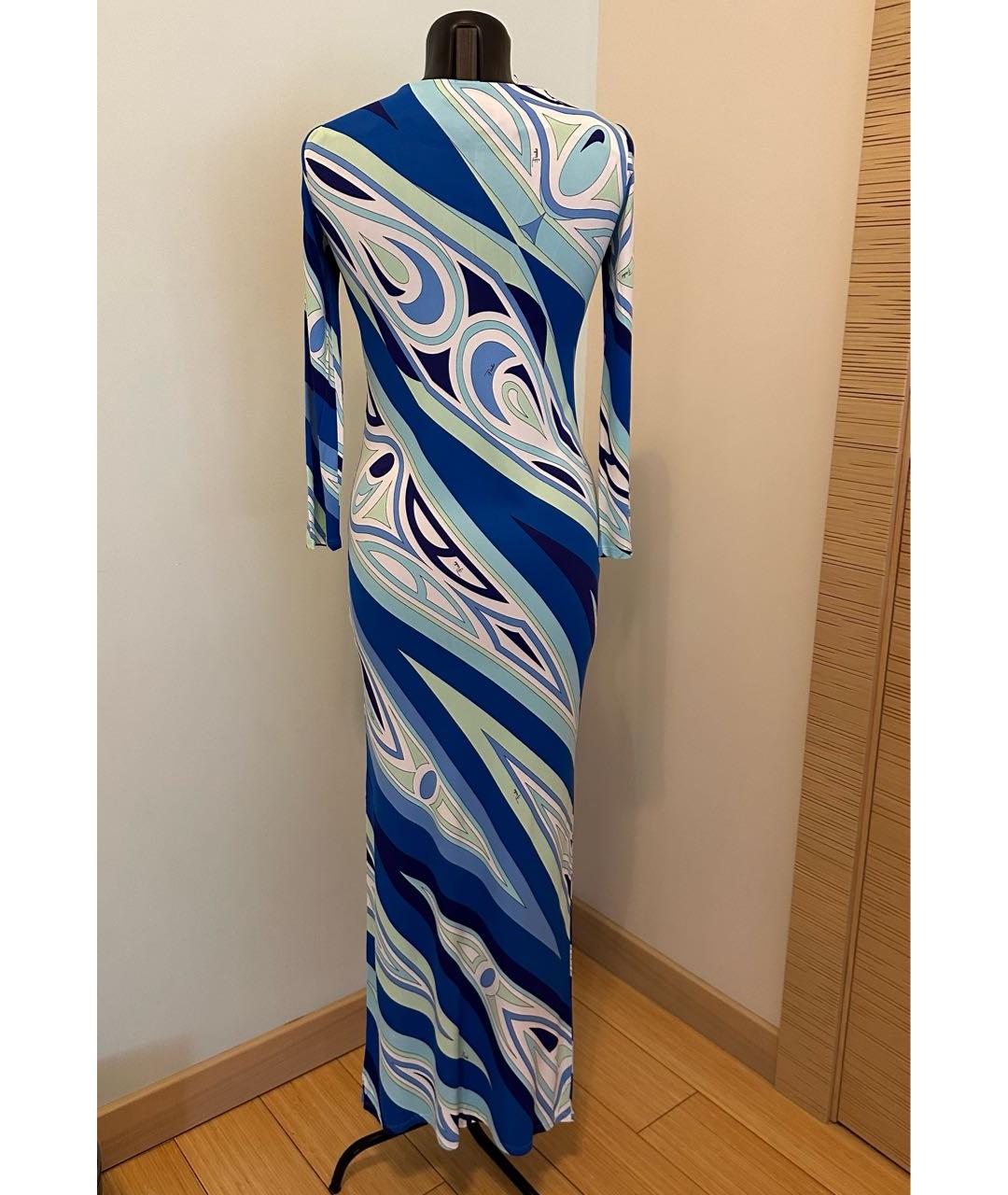 EMILIO PUCCI Мульти вискозное платье, фото 2