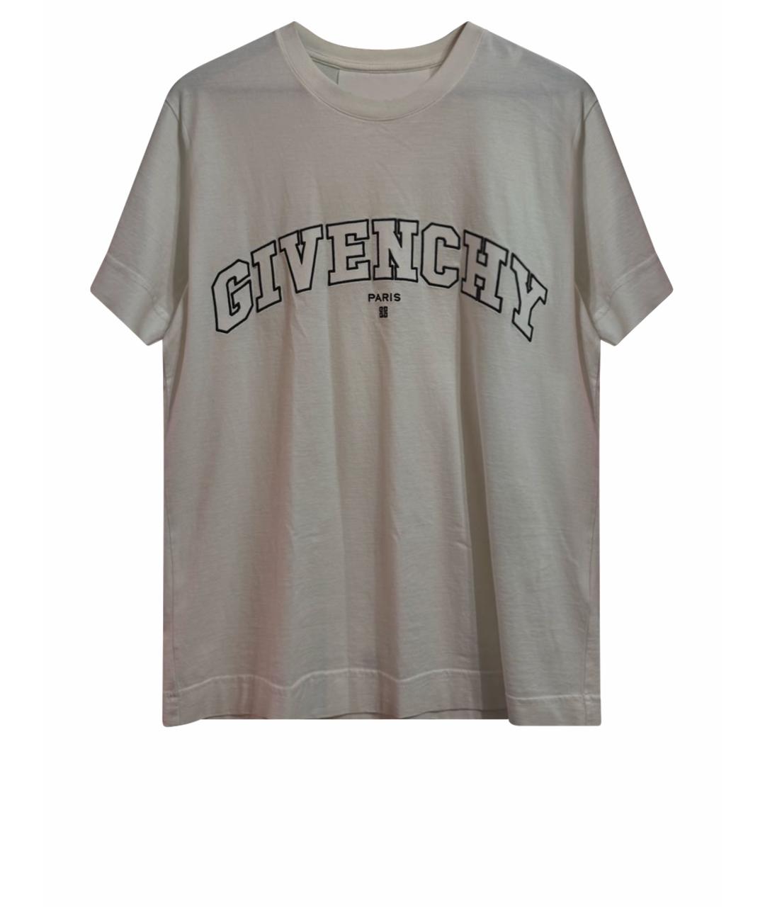 GIVENCHY Белая хлопковая футболка, фото 1