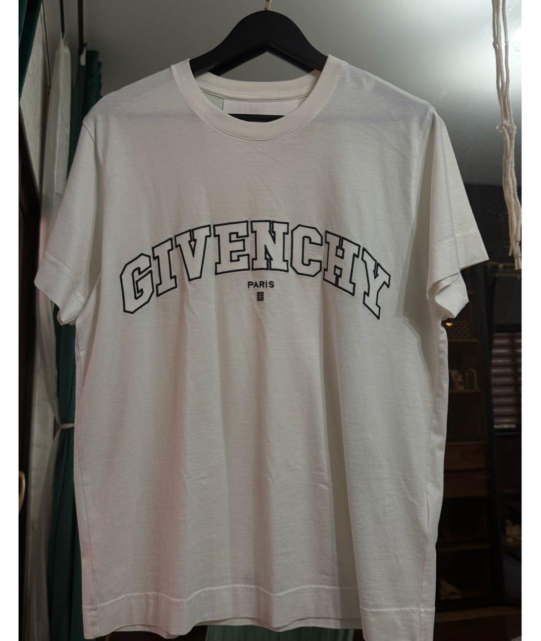 GIVENCHY Белая хлопковая футболка, фото 6