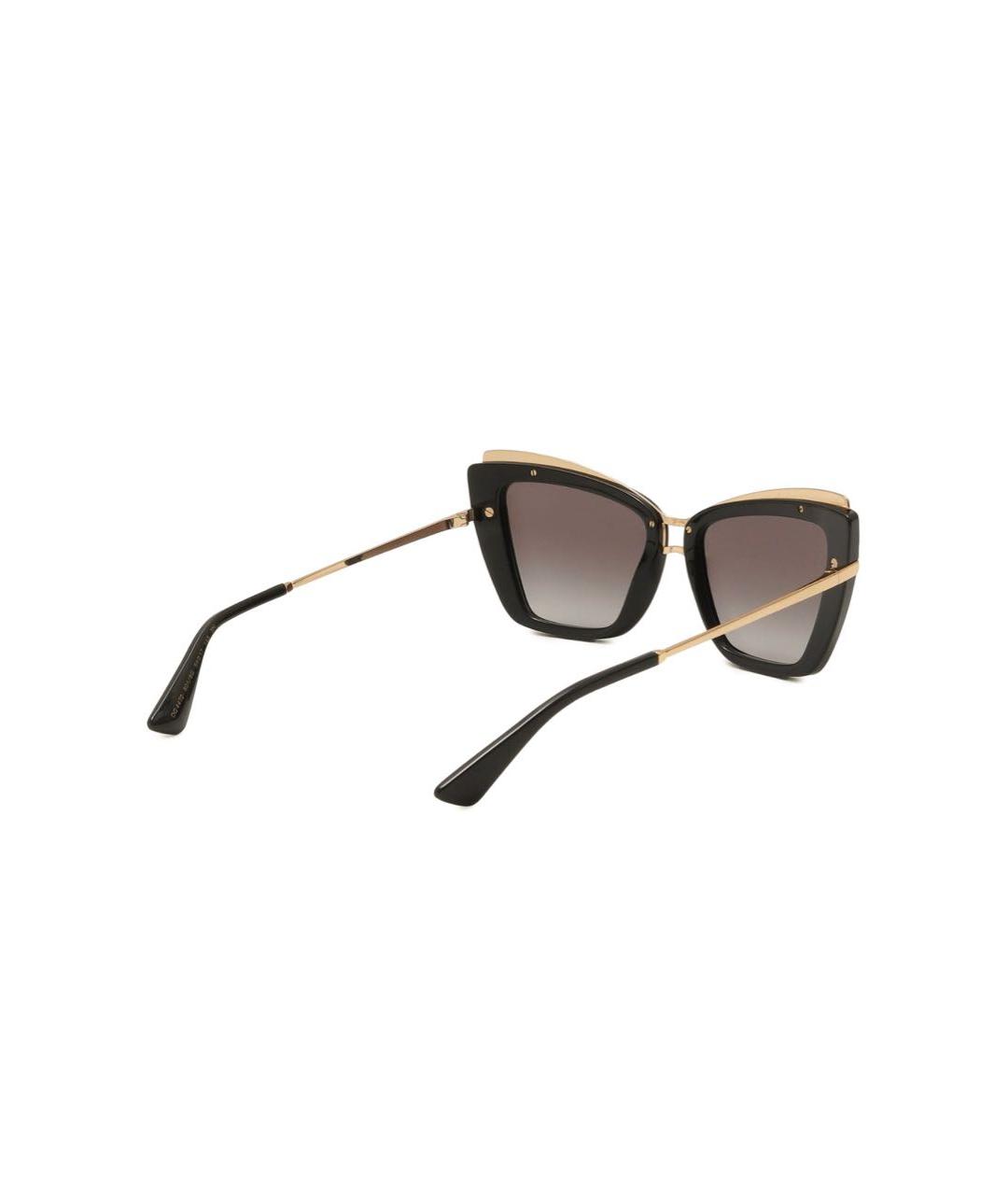 DOLCE&GABBANA Черные пластиковые солнцезащитные очки, фото 4