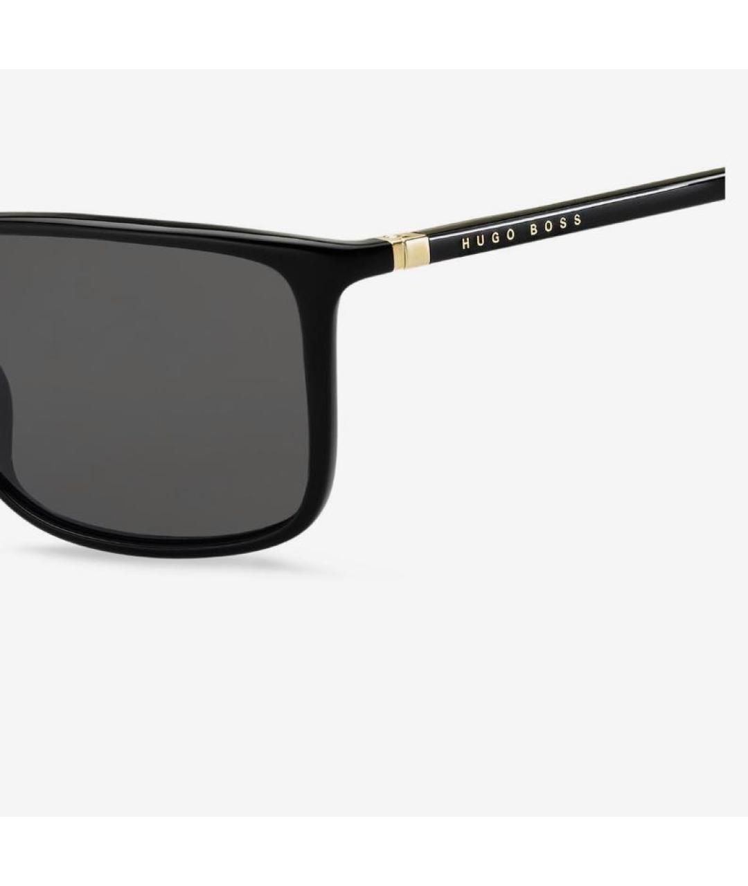 HUGO BOSS Черные пластиковые солнцезащитные очки, фото 2