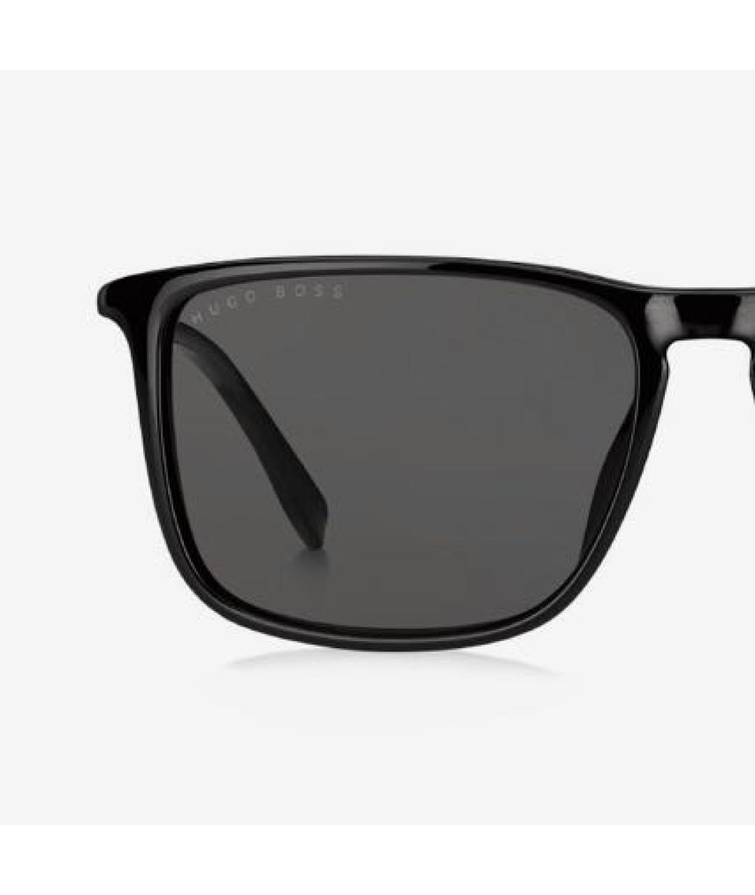 HUGO BOSS Черные пластиковые солнцезащитные очки, фото 3