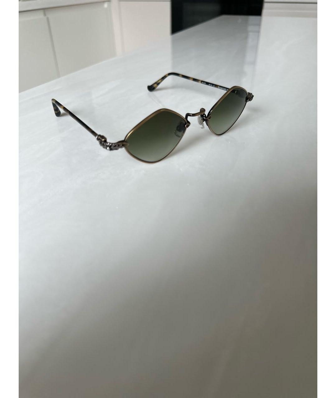 CHROME HEARTS Коричневые пластиковые солнцезащитные очки, фото 2