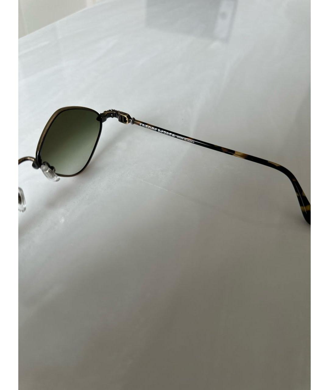 CHROME HEARTS Коричневые пластиковые солнцезащитные очки, фото 6