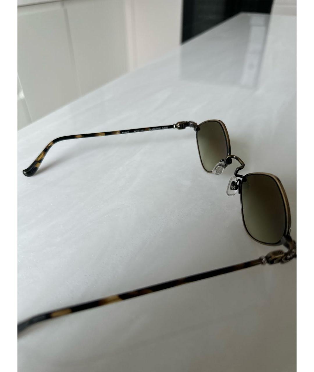 CHROME HEARTS Коричневые пластиковые солнцезащитные очки, фото 5