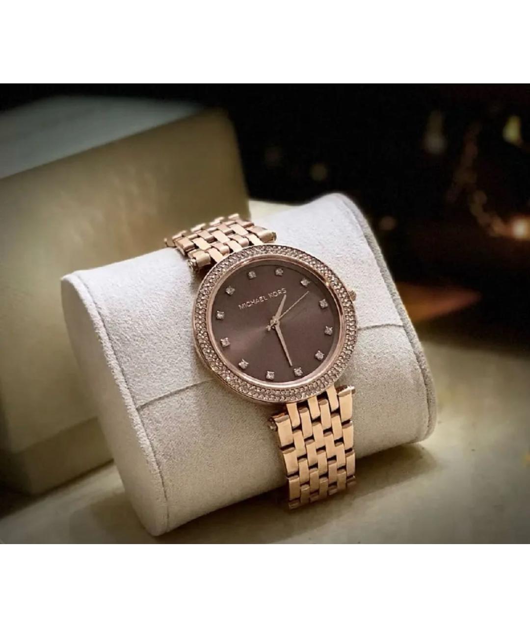 MICHAEL KORS Золотые стальные часы, фото 6