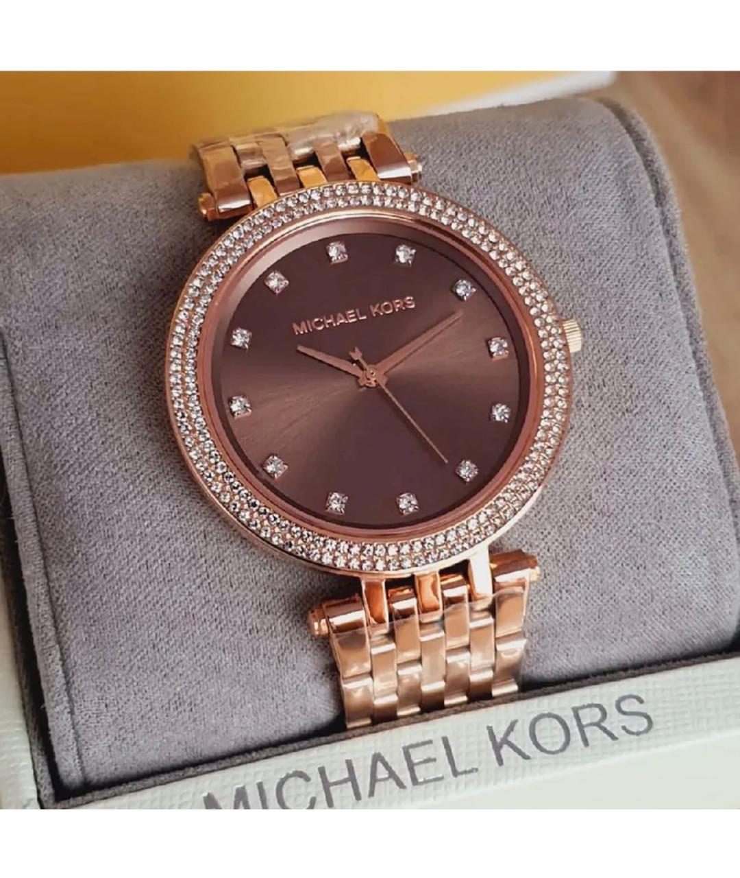MICHAEL KORS Золотые стальные часы, фото 7