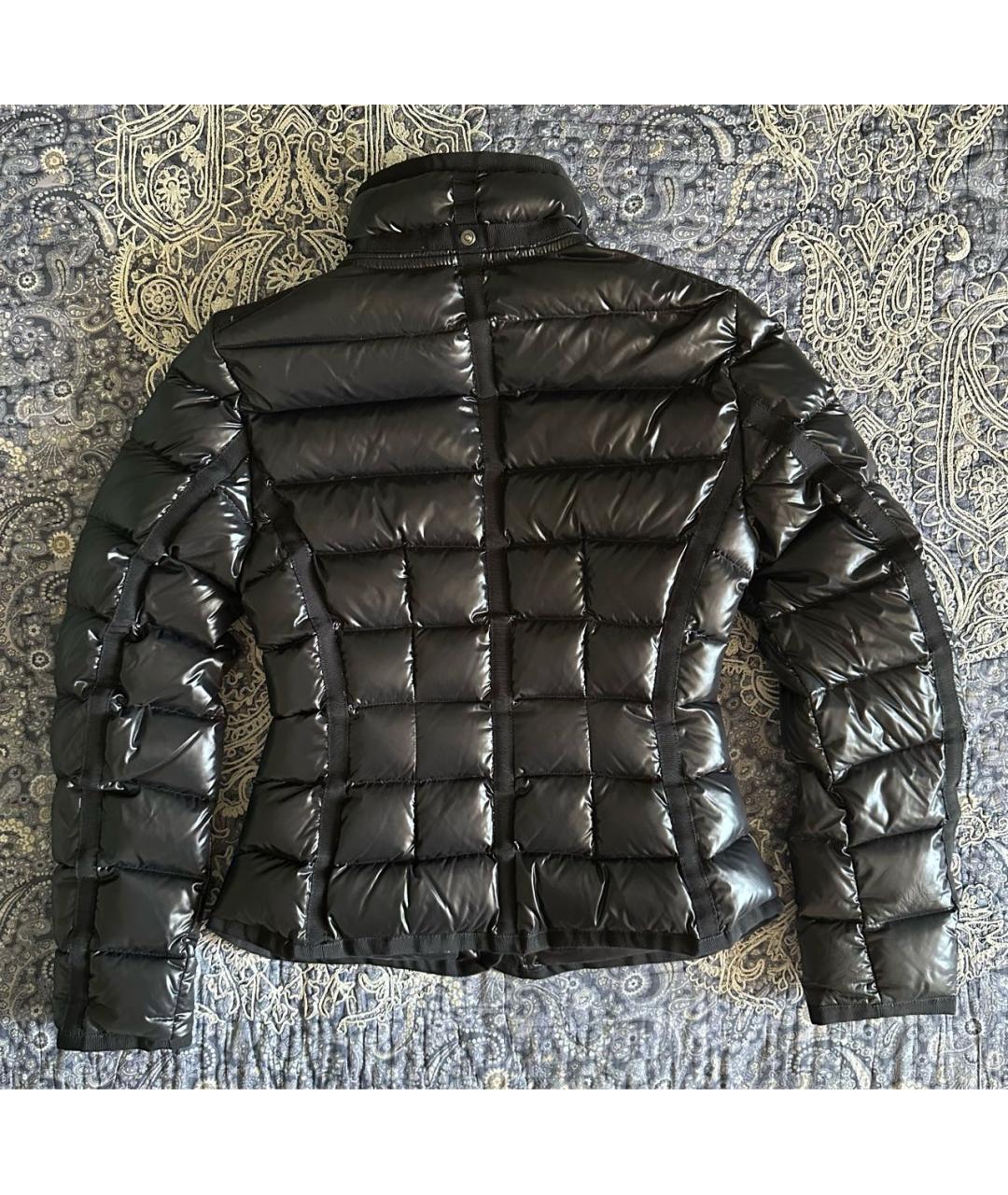 MONCLER Черный полиамидовый пуховик, фото 2