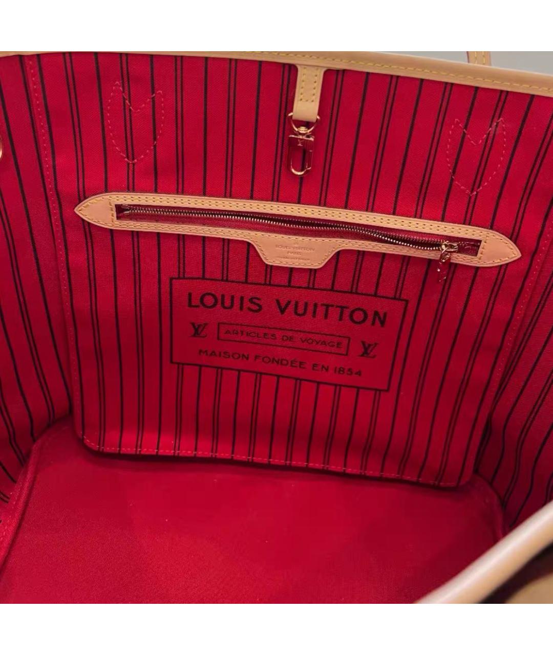 LOUIS VUITTON Коричневая сумка тоут, фото 4