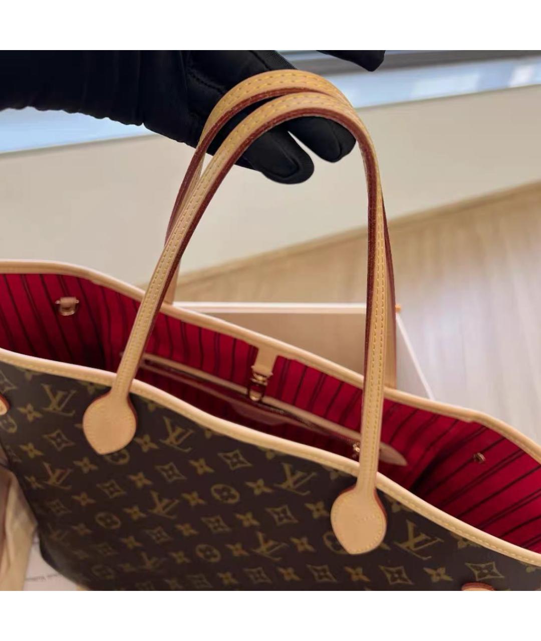 LOUIS VUITTON Коричневая сумка тоут, фото 5