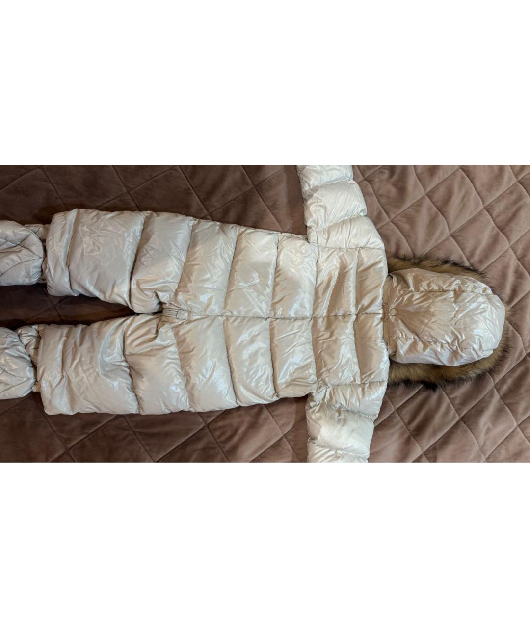MONCLER Бежевый полиэстеровый комбинезон, фото 2