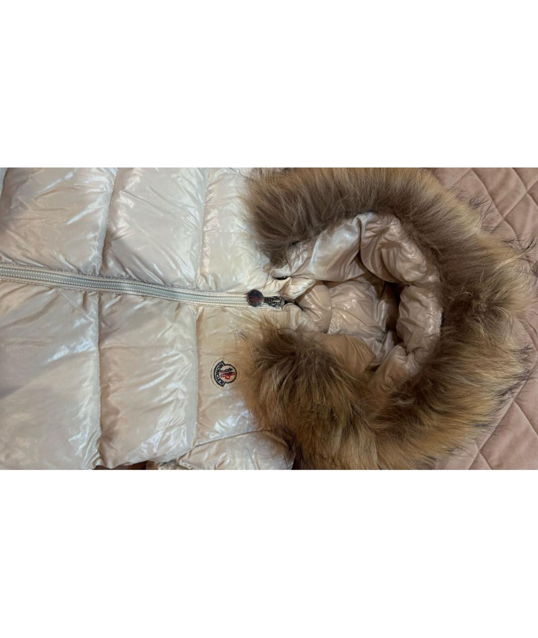 MONCLER Бежевый полиэстеровый комбинезон, фото 3