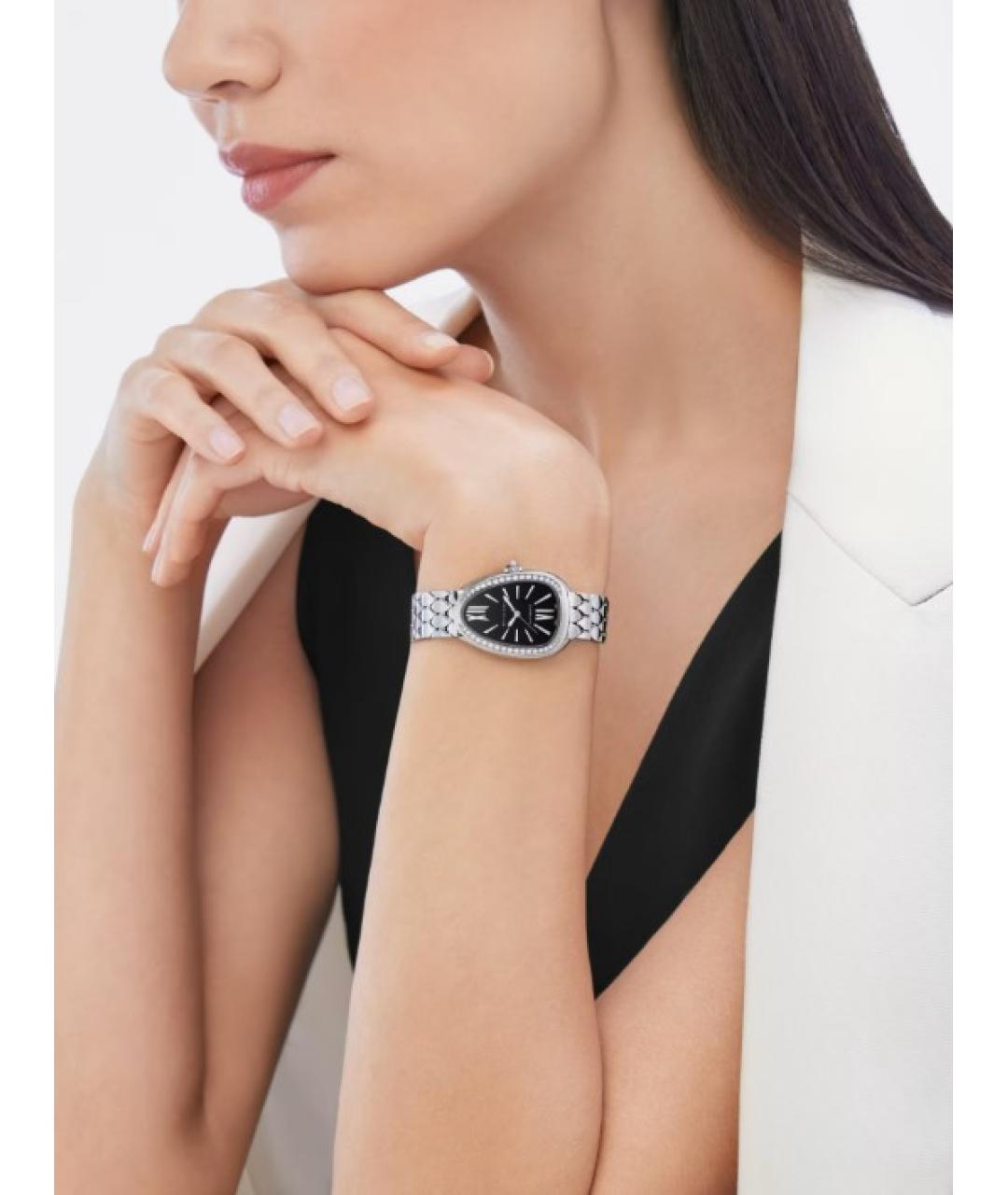 BVLGARI Серебряные металлические часы, фото 7