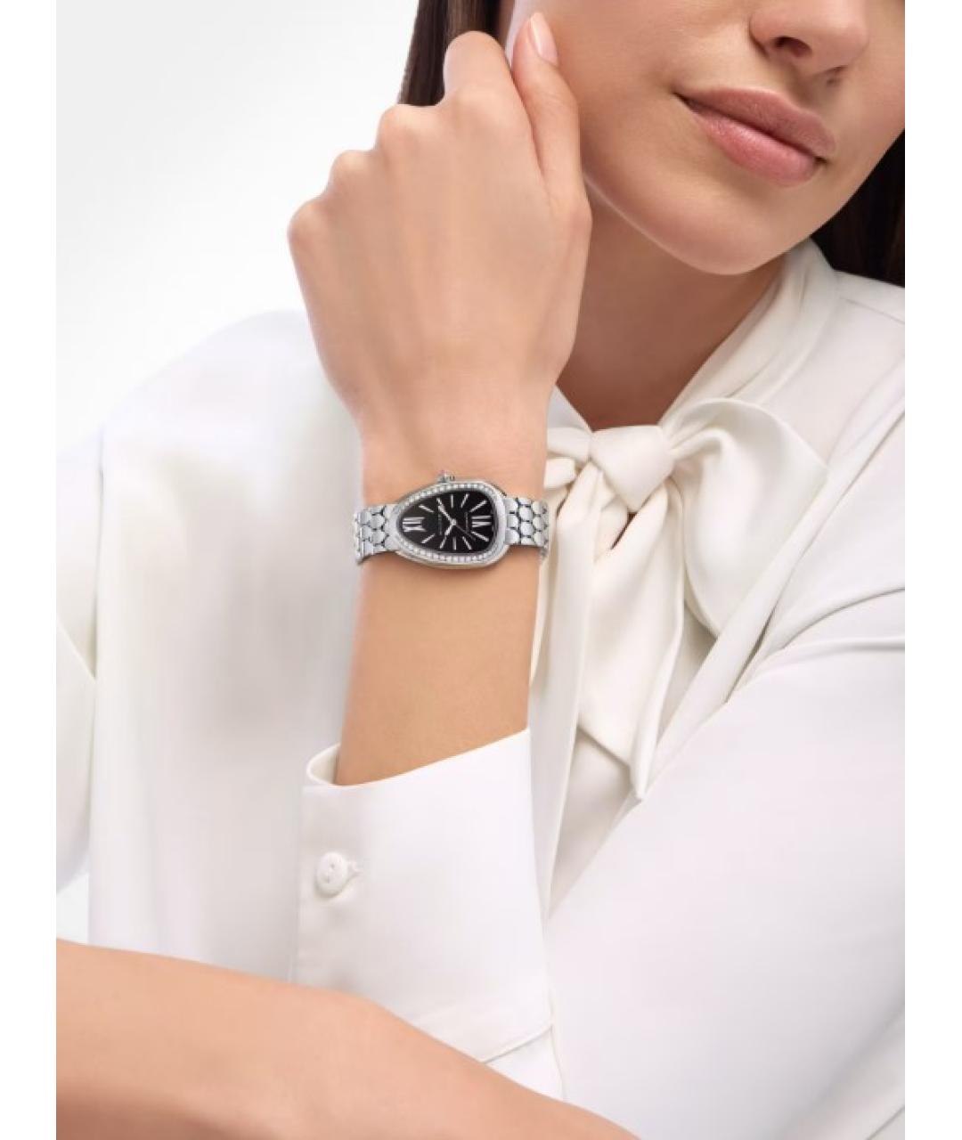 BVLGARI Серебряные металлические часы, фото 5