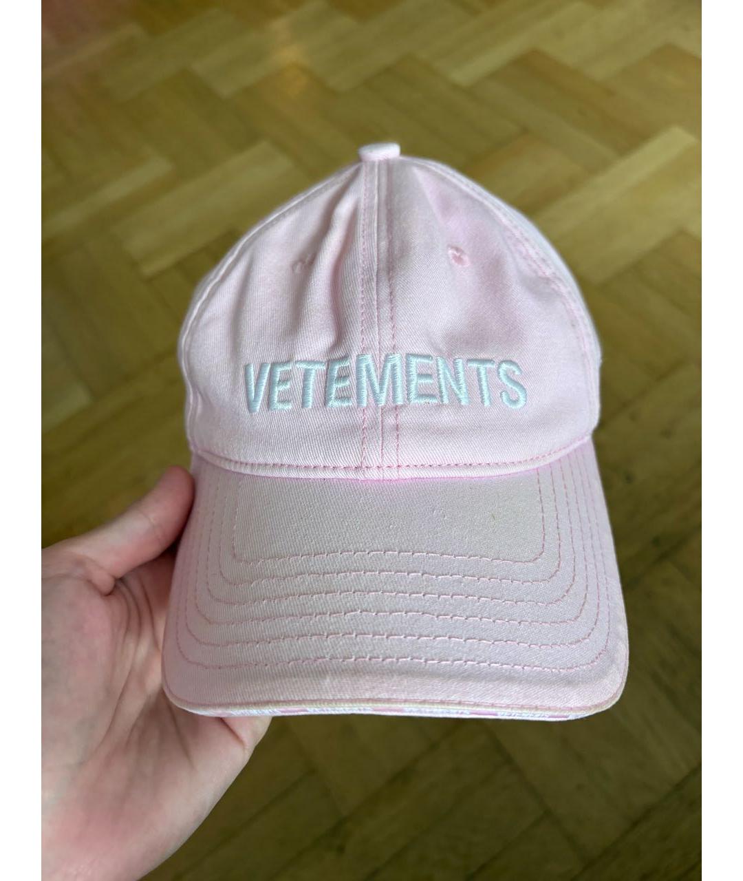VETEMENTS Розовая хлопковая кепка/бейсболка, фото 7