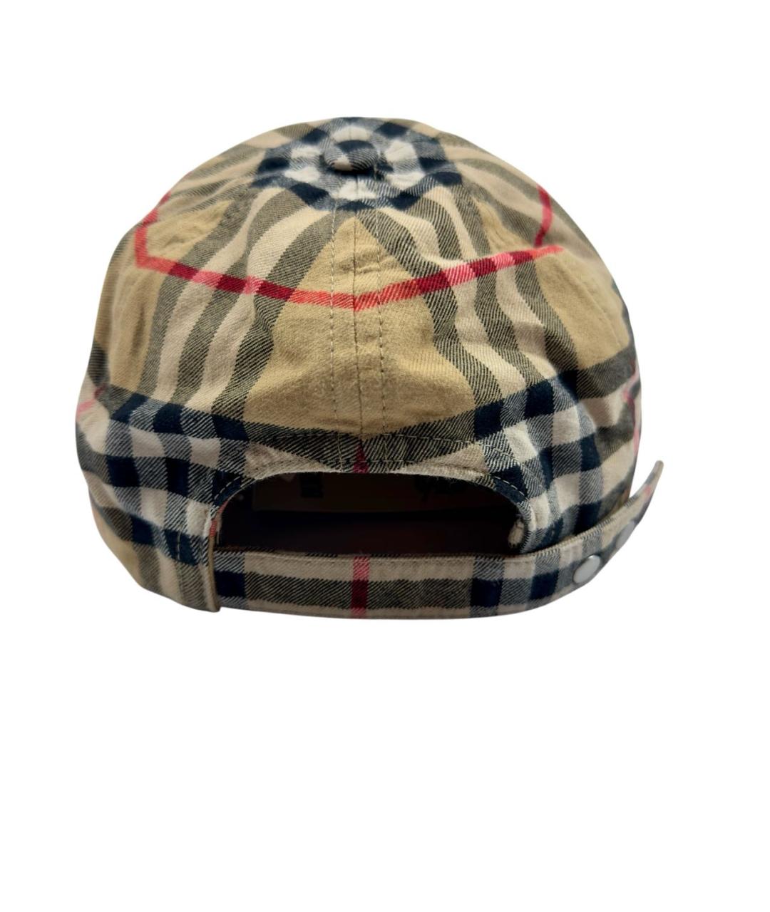 BURBERRY Бежевая хлопковая кепка/бейсболка, фото 3