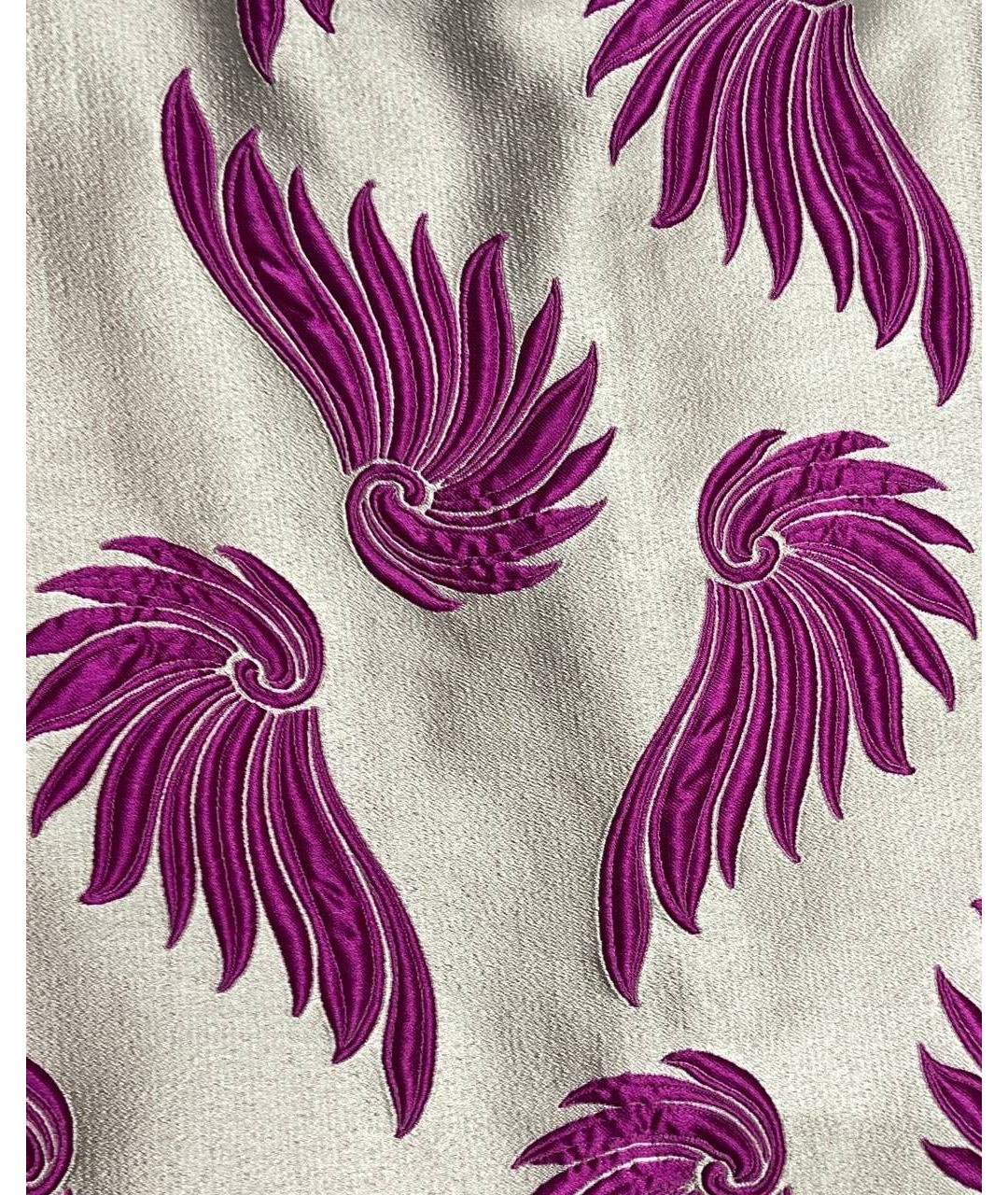 DRIES VAN NOTEN Мульти шелковая юбка миди, фото 4