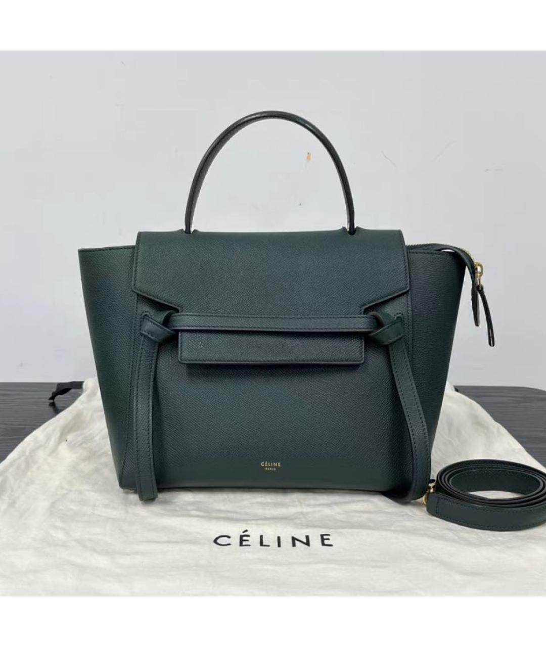 CELINE Черная сумка с короткими ручками, фото 6