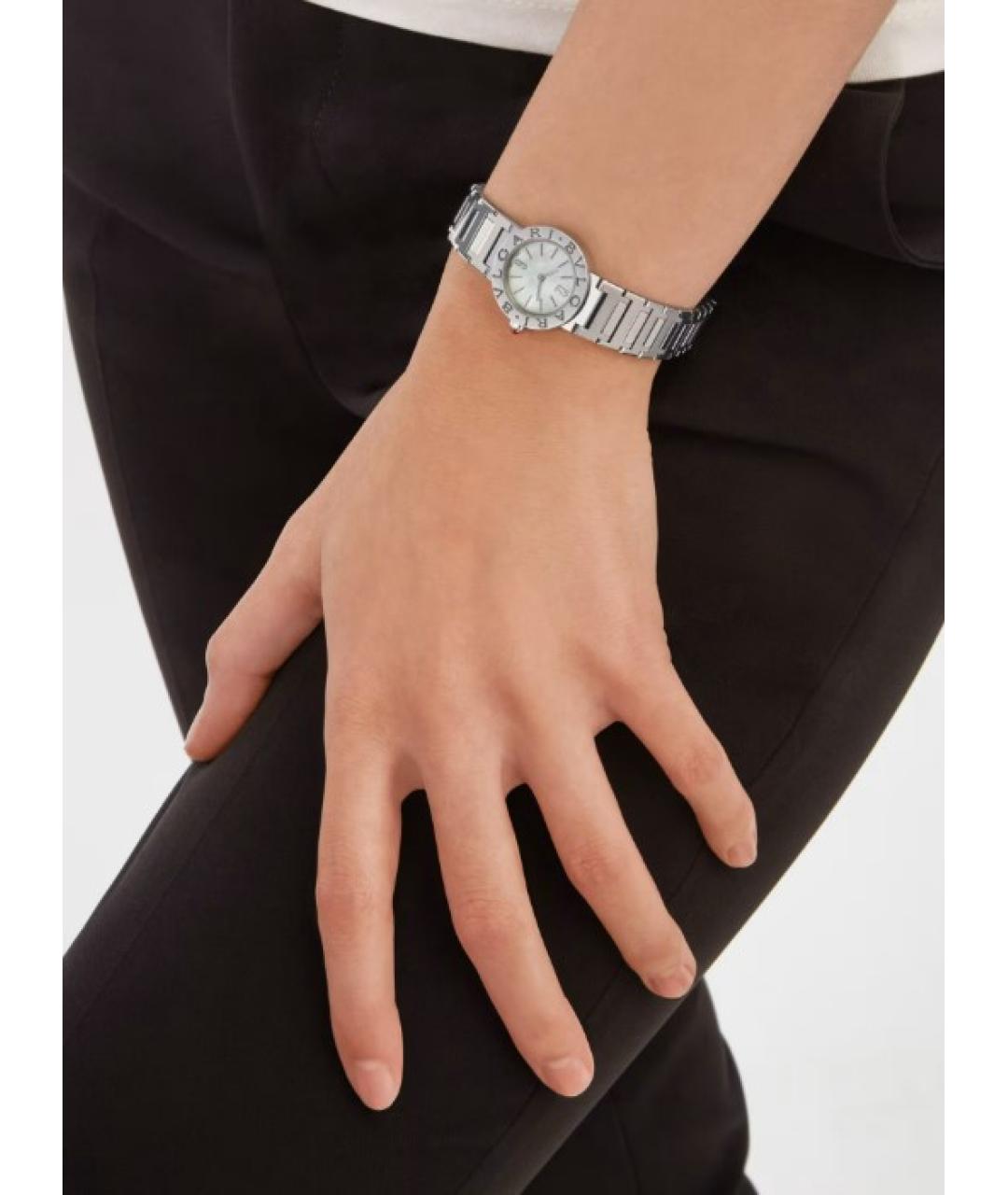 BVLGARI Серебряные металлические часы, фото 6