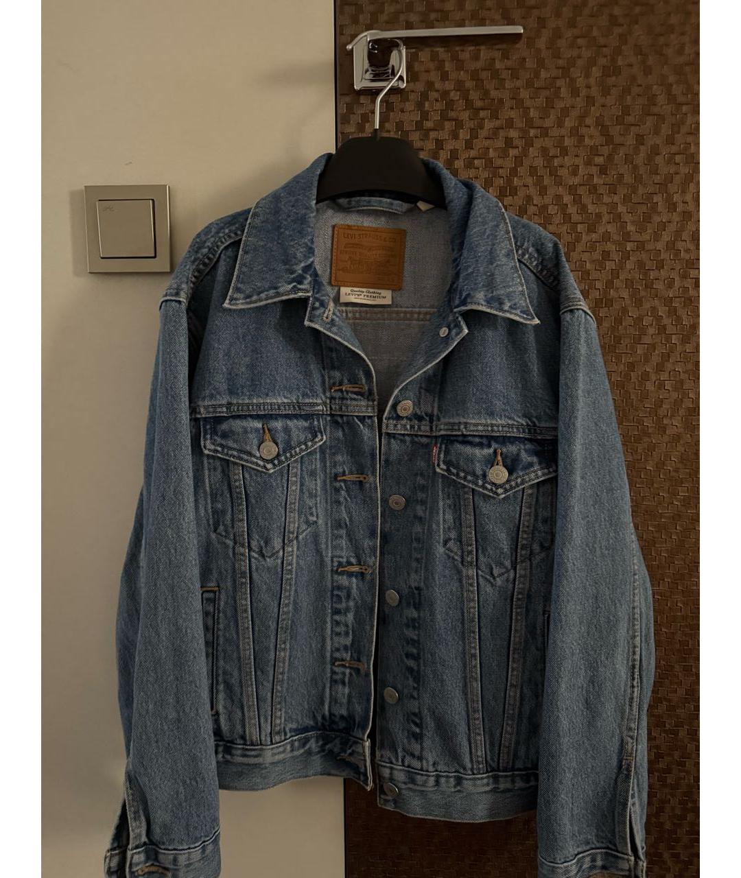 LEVI'S Темно-синяя деним куртка, фото 4