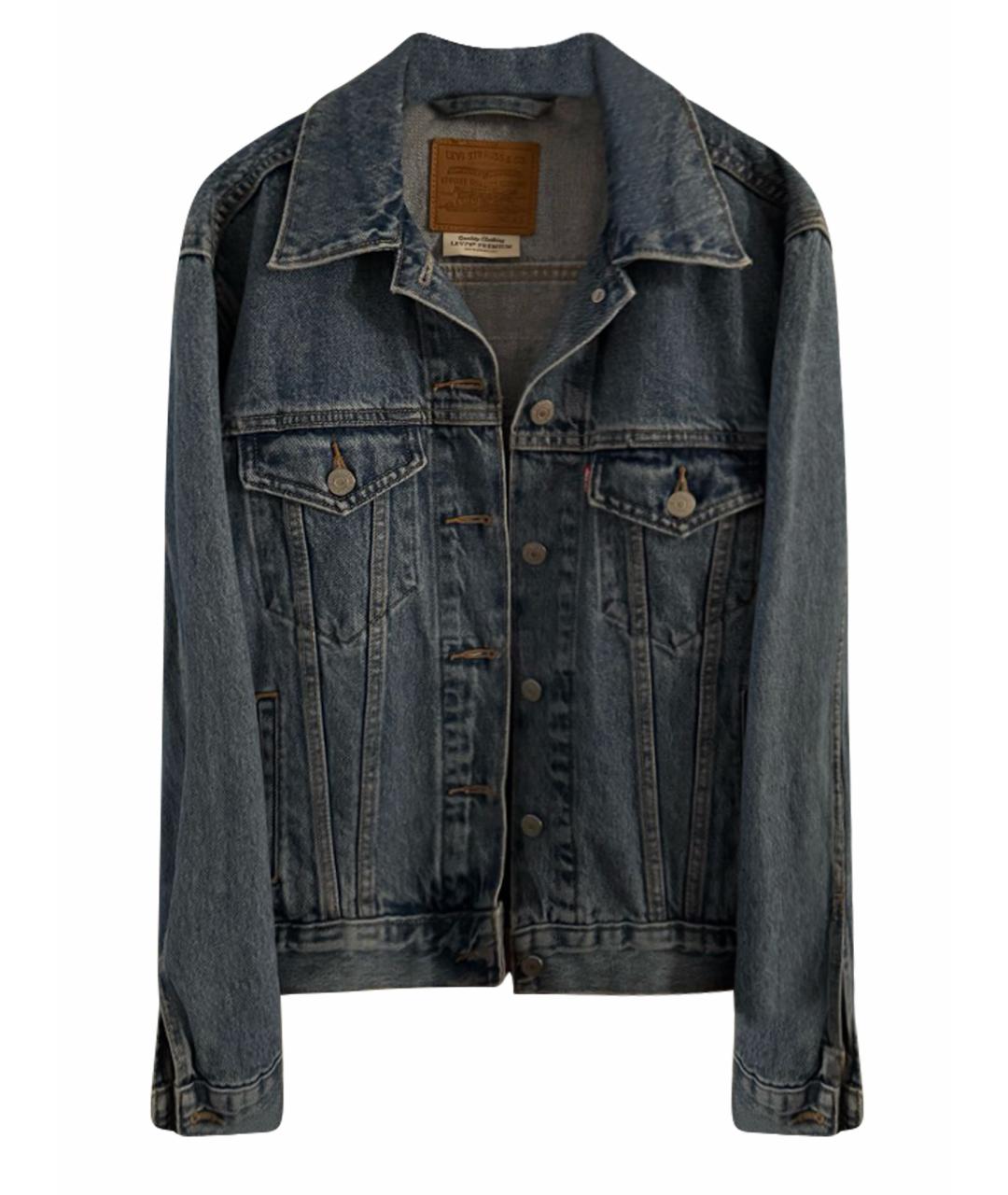 LEVI'S Темно-синяя деним куртка, фото 1