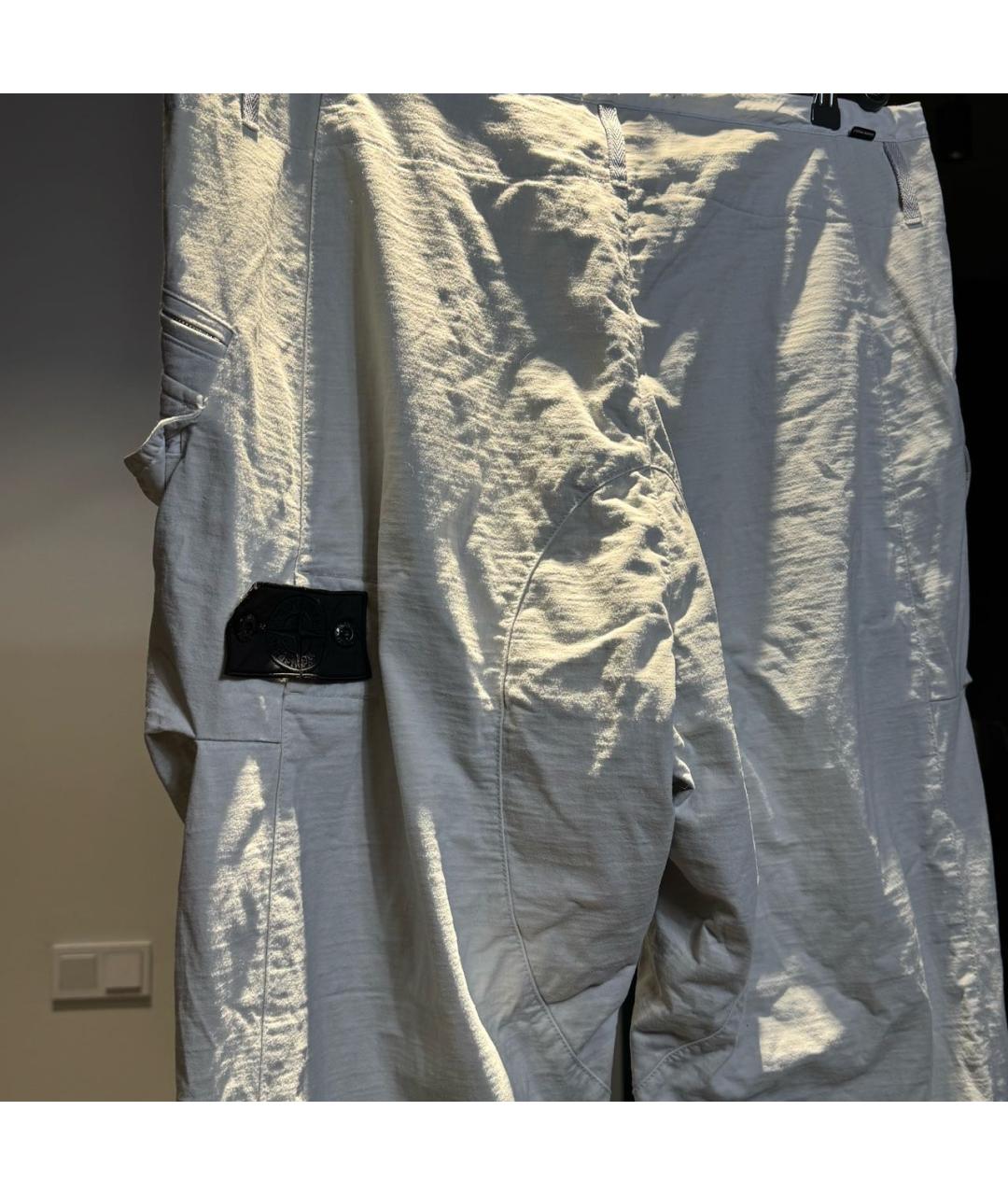 STONE ISLAND SHADOW PROJECT Белые хлопковые повседневные брюки, фото 4
