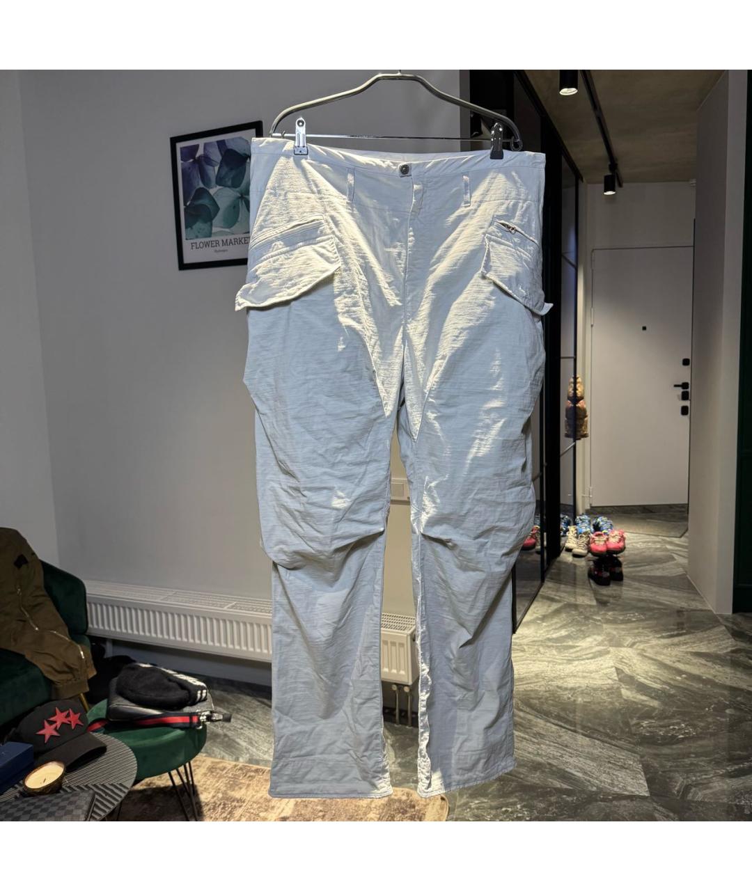 STONE ISLAND SHADOW PROJECT Белые хлопковые повседневные брюки, фото 6