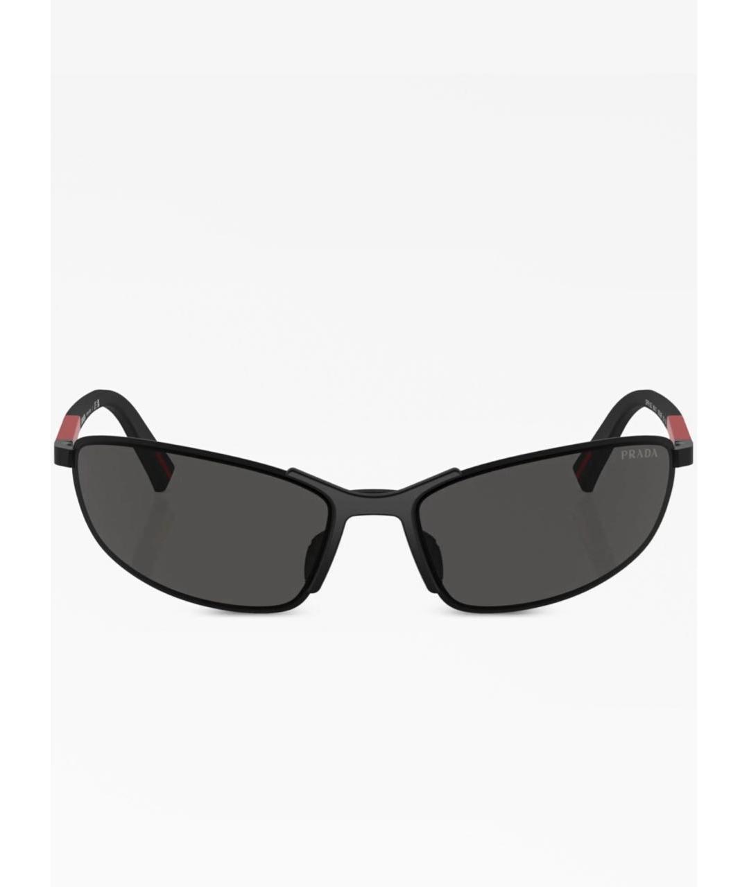 PRADA Черные металлические солнцезащитные очки, фото 9