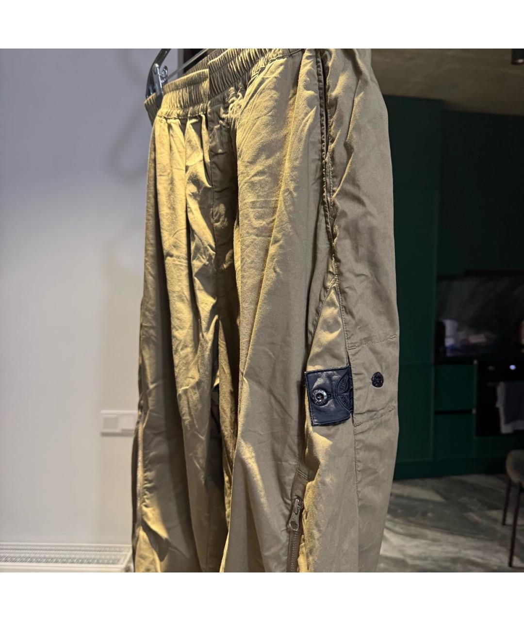 STONE ISLAND SHADOW PROJECT Хаки хлопковые повседневные брюки, фото 3