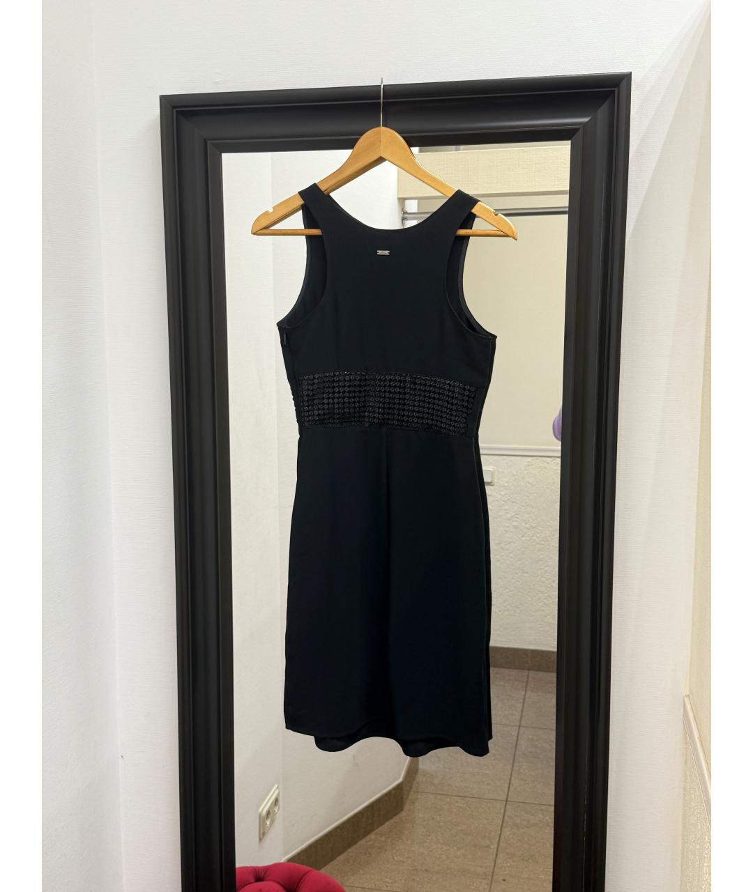 ARMANI EXCHANGE Черное полиэстеровое платье, фото 2