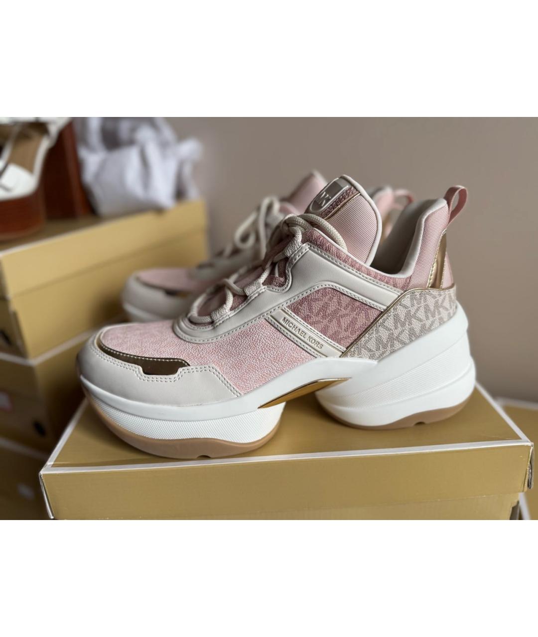 MICHAEL MICHAEL KORS Розовые кроссовки, фото 5