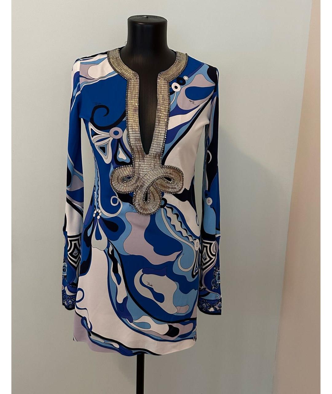 EMILIO PUCCI Мульти вискозное платье, фото 8