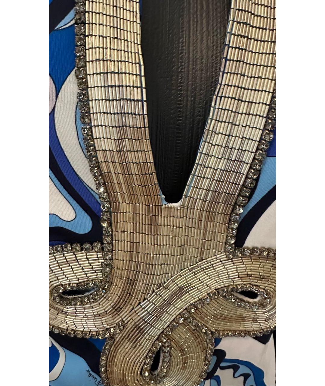 EMILIO PUCCI Мульти вискозное платье, фото 4