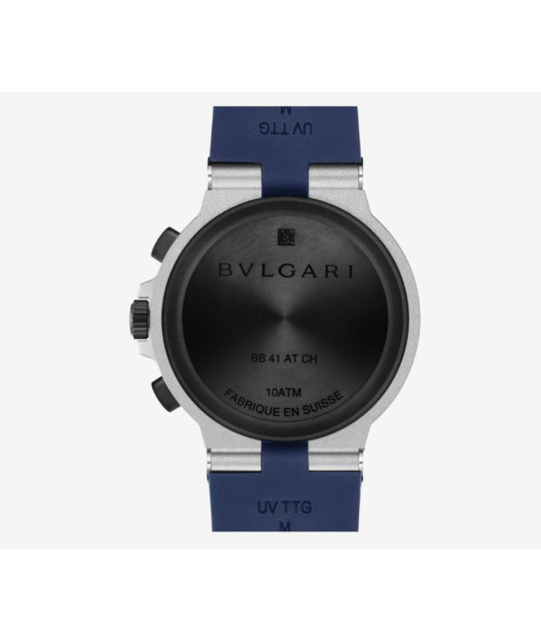 BVLGARI Синие металлические часы, фото 4