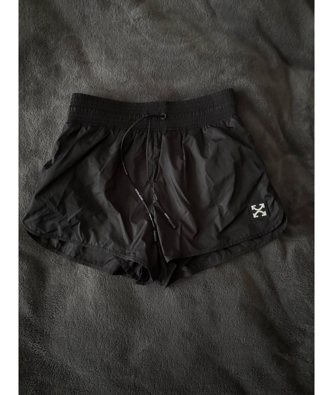 OFF-WHITE Черные полиамидовые спортивные брюки и шорты, фото 2