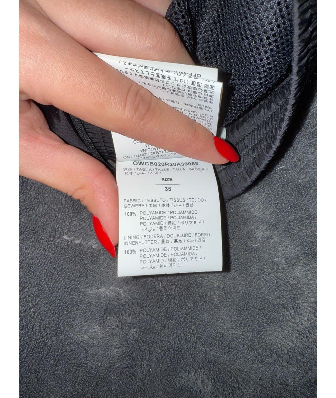 OFF-WHITE Черные полиамидовые спортивные брюки и шорты, фото 4