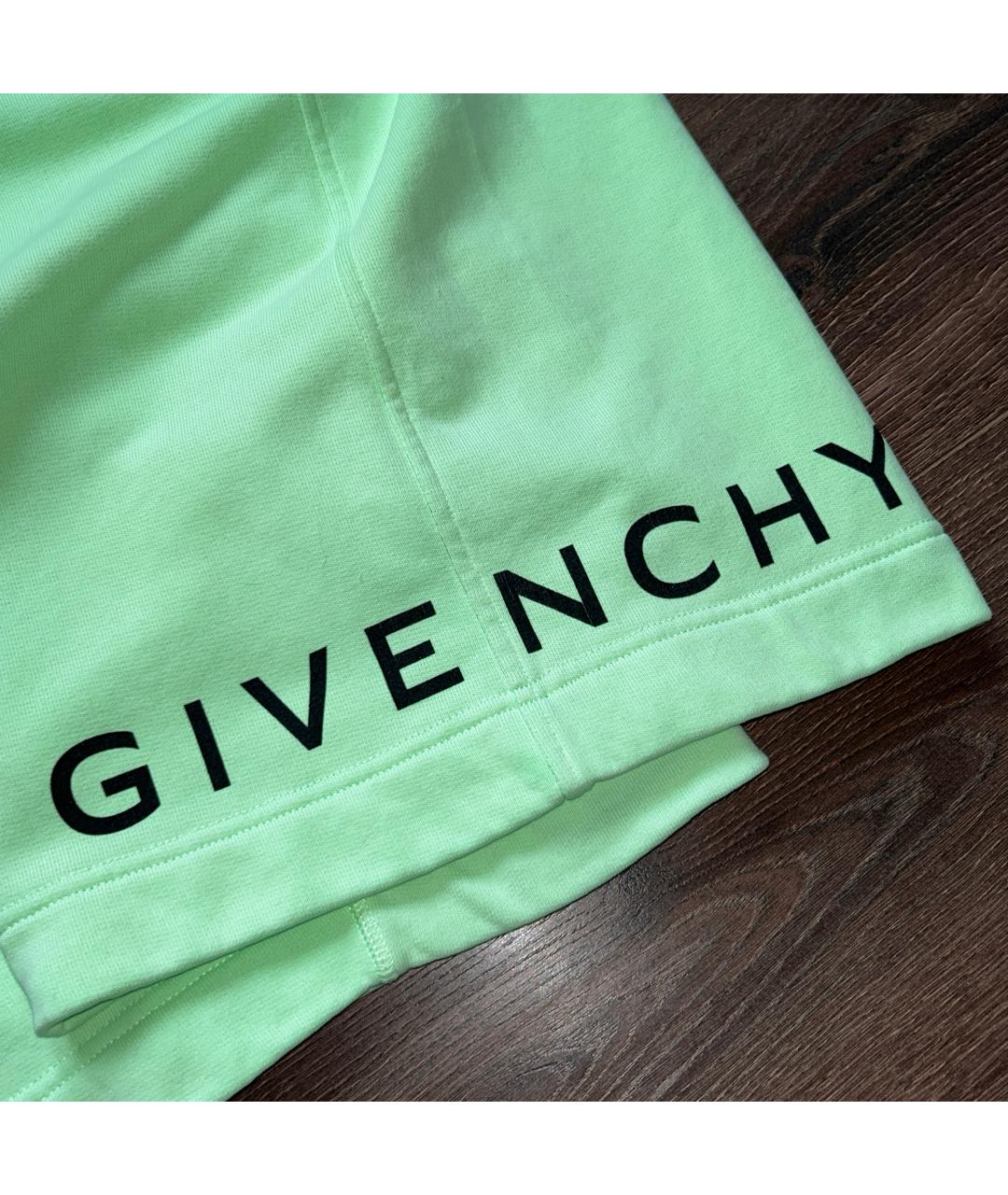 GIVENCHY Салатовые хлопковые шорты, фото 5