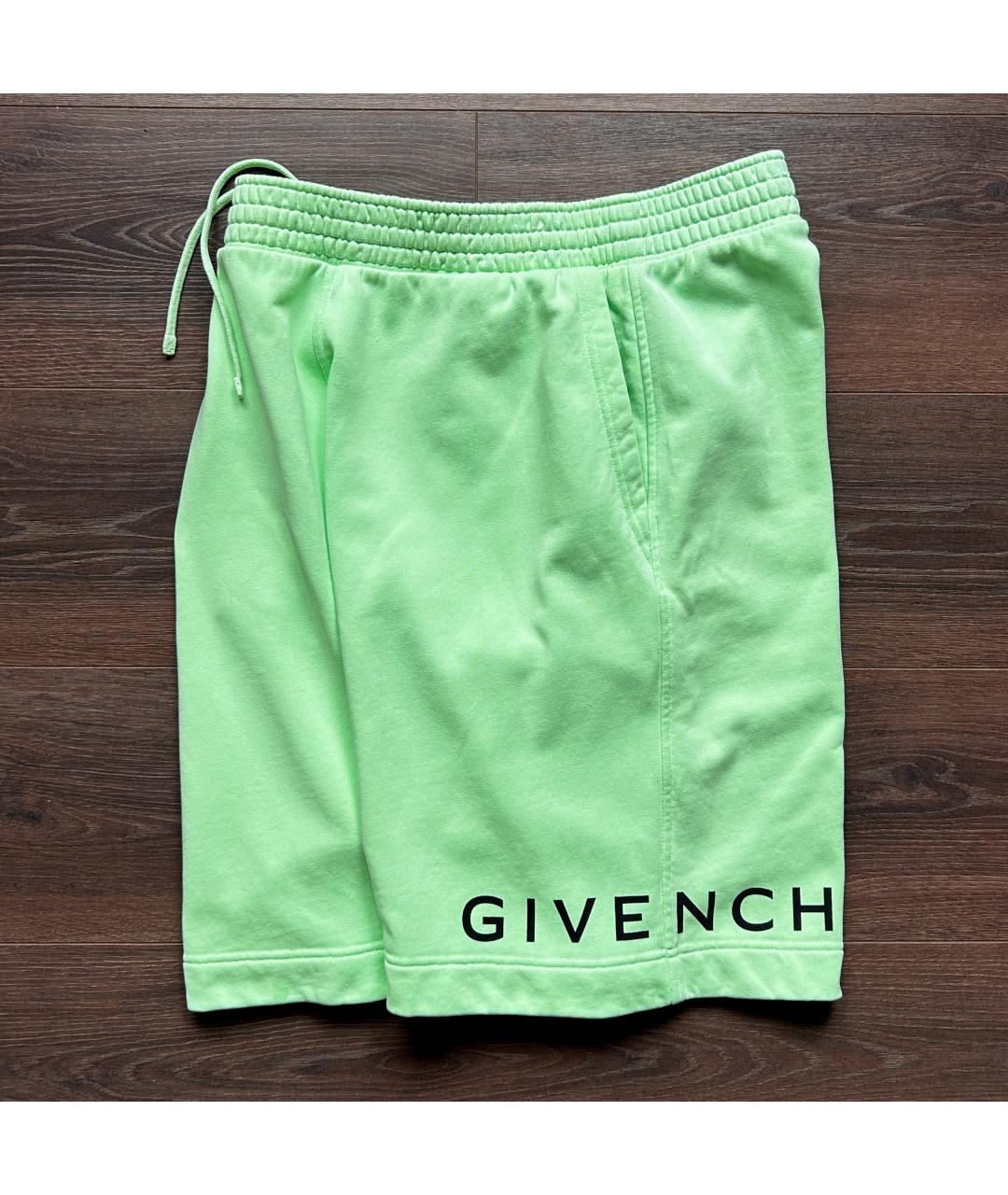 GIVENCHY Салатовые хлопковые шорты, фото 7
