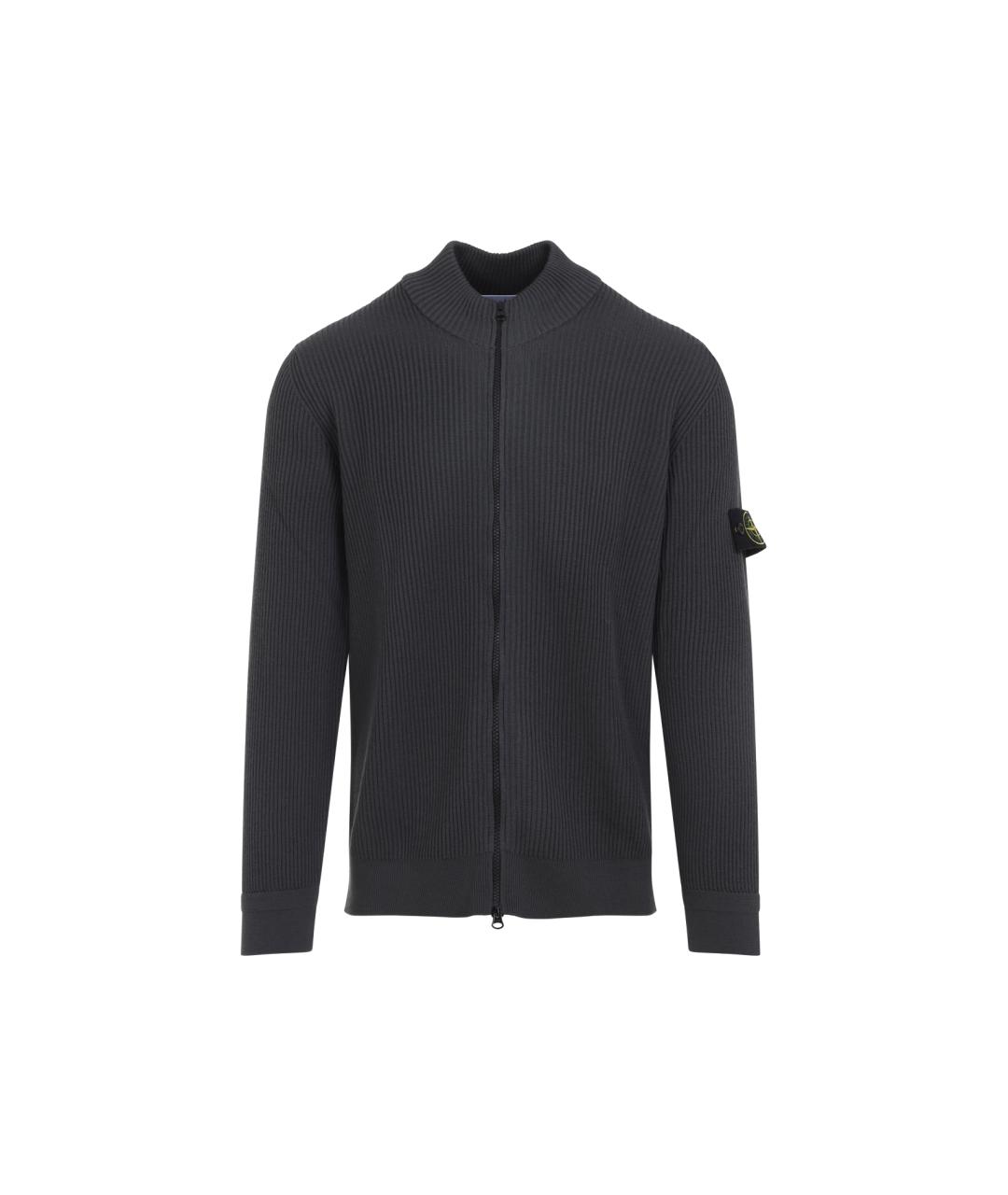 STONE ISLAND Серый шерстяной джемпер / свитер, фото 1