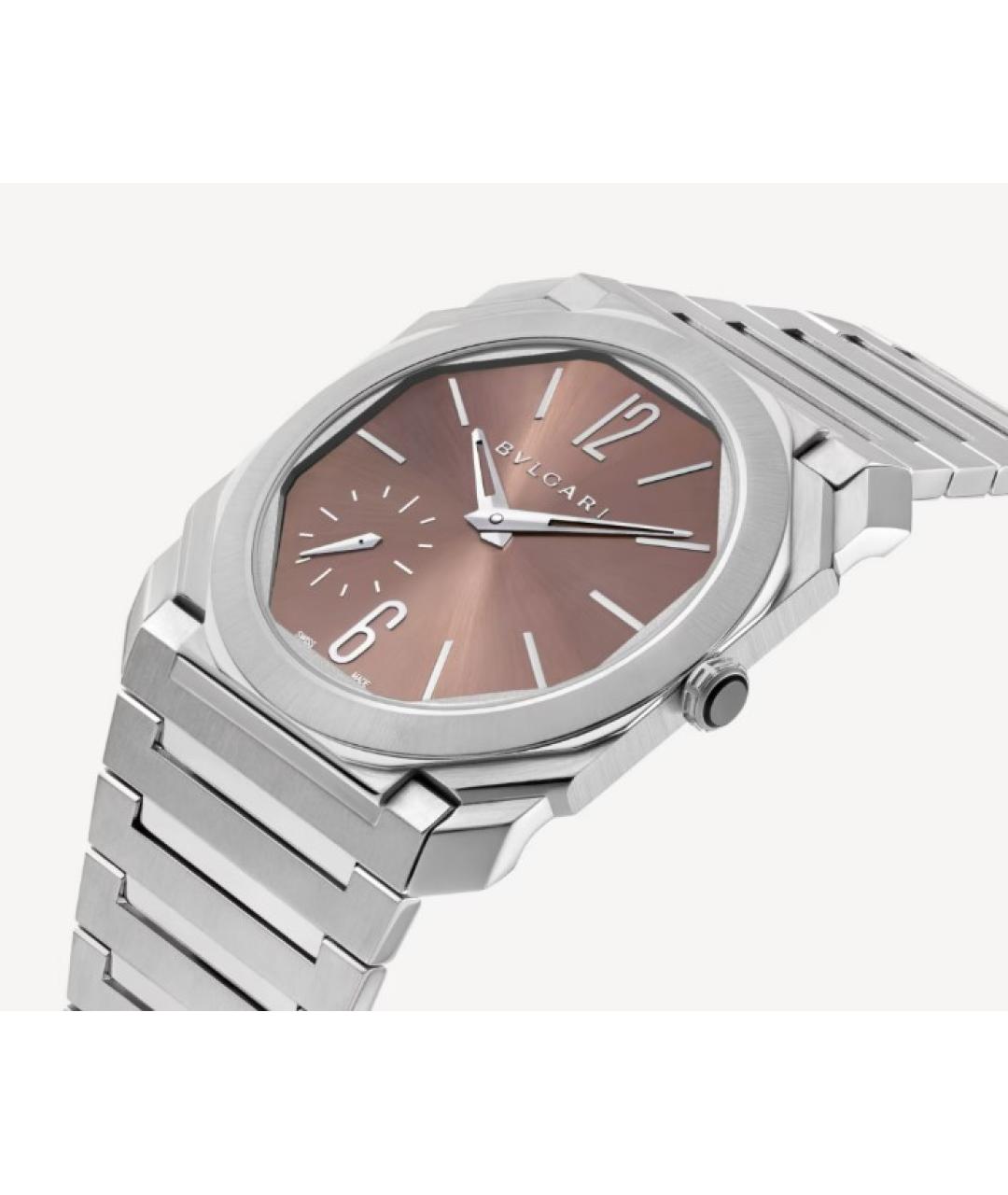 BVLGARI Серебряные металлические часы, фото 2