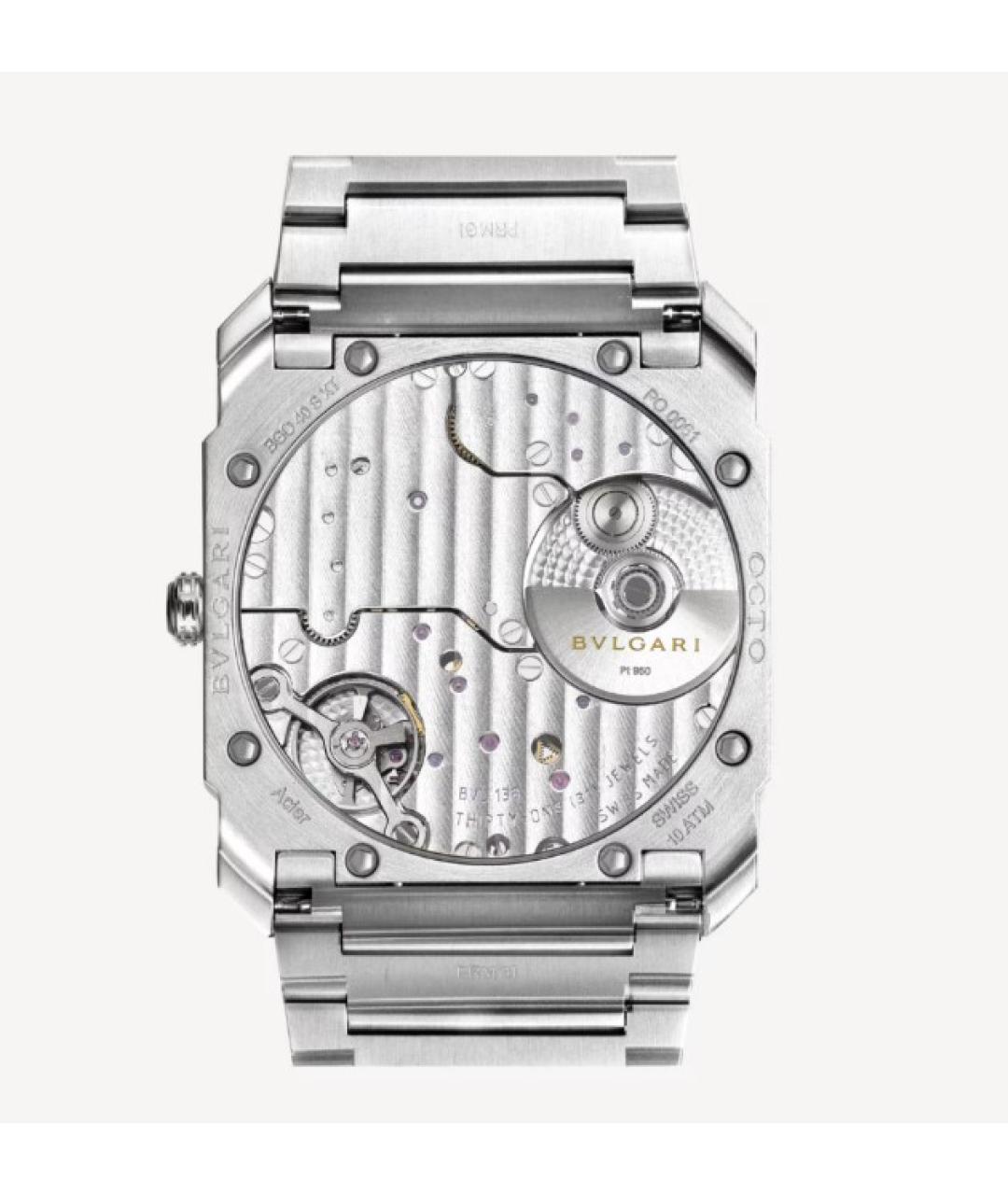 BVLGARI Серебряные металлические часы, фото 4