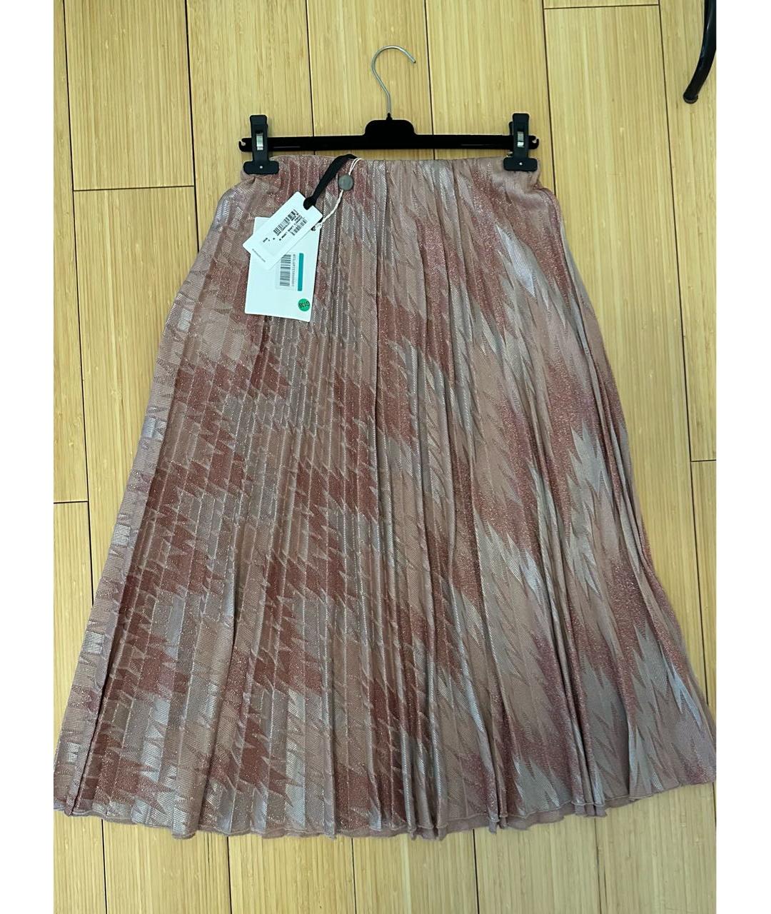 MISSONI Коричневая хлопковая юбка миди, фото 3