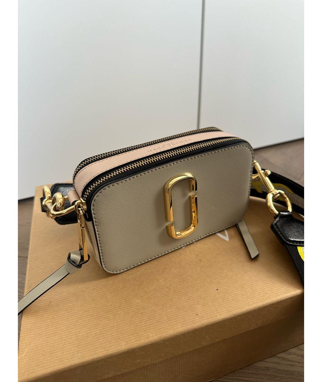 MARC JACOBS Бежевая кожаная сумка через плечо, фото 2