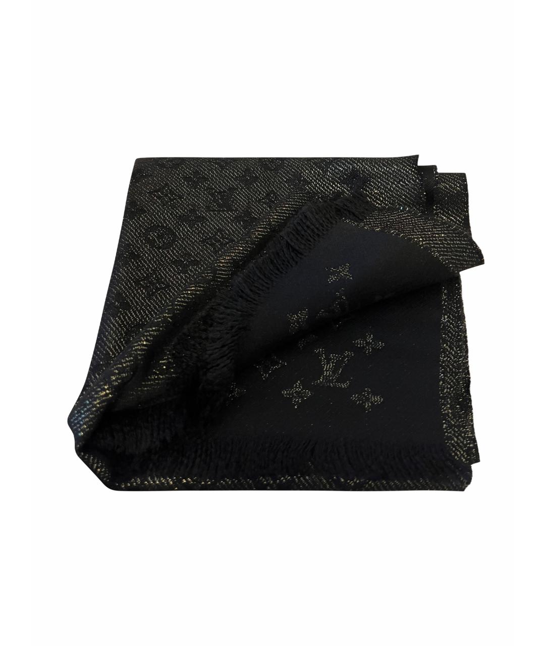 LOUIS VUITTON Черный шарф, фото 1