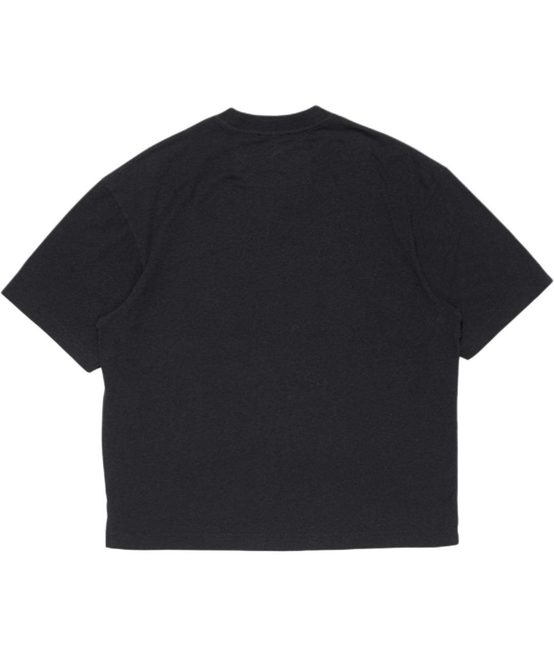 ACNE STUDIOS Черная хлопковая футболка, фото 2