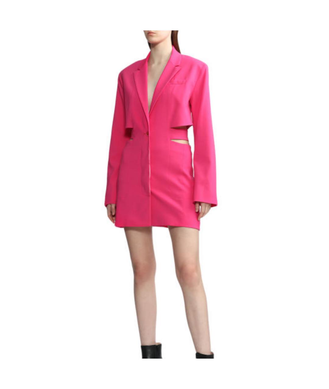 JACQUEMUS Розовое повседневное платье, фото 4
